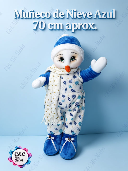 Muñeco de Nieve Azul