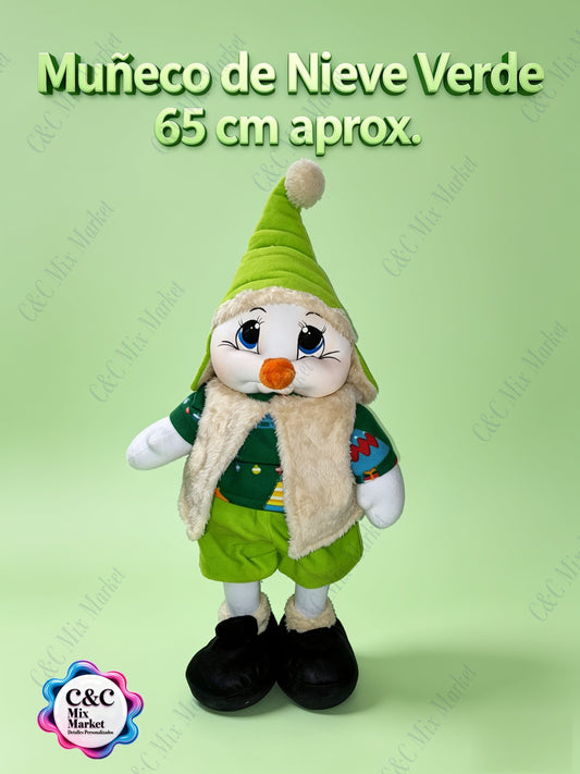 Muñeco de Nieve Verde