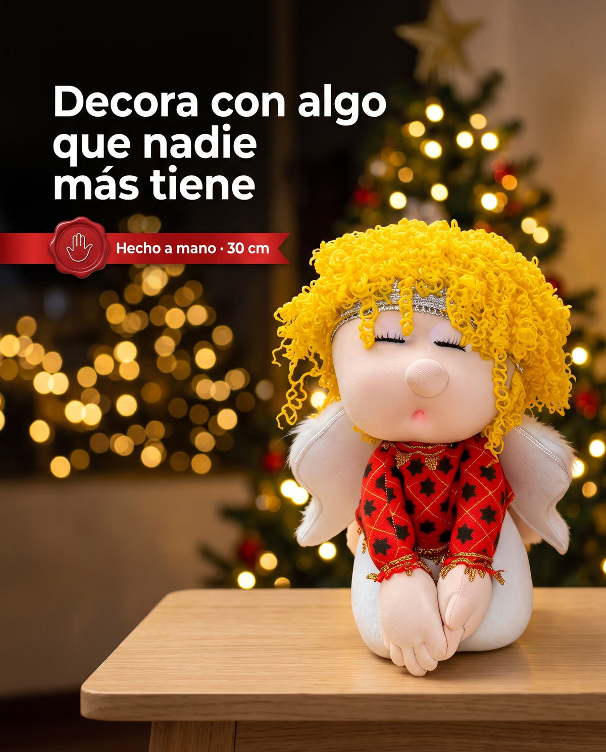 Ángel hecho a mano 30 cm