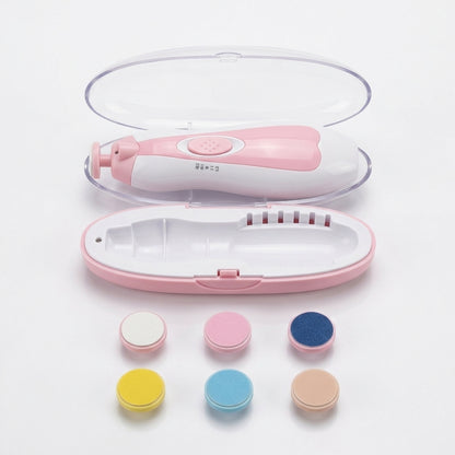 Corta Uñas Eléctrico para Bebé - Pulidor 6 en 1 con Luz LED, 4 Velocidades