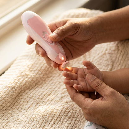 Corta Uñas Eléctrico para Bebé - Pulidor 6 en 1 con Luz LED, 4 Velocidades