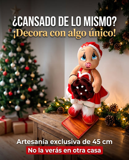 Galleta Navideña - Muñeca Artesanal Navideña 45cm, Edición Limitada