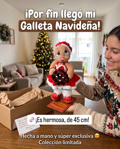 Galleta Navideña - Muñeca Artesanal Navideña 45cm, Edición Limitada