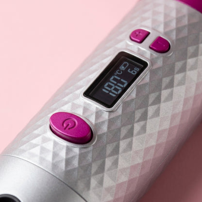 Rizadora Automática Inalámbrica Hg-007 - Cerámica y Turmalina, 6 Temperaturas y 6 Tiempos