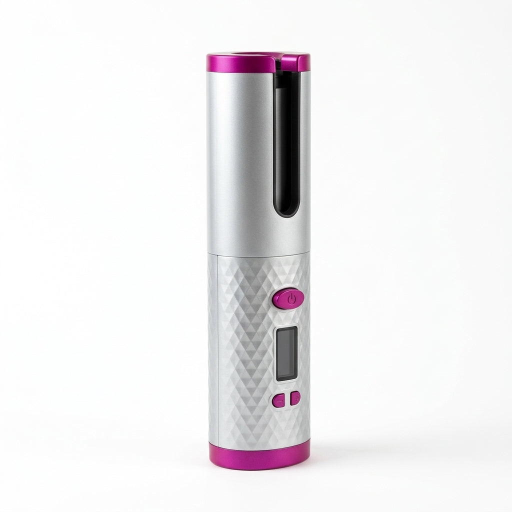 Rizadora Automática Inalámbrica Hg-007 - Cerámica y Turmalina, 6 Temperaturas y 6 Tiempos