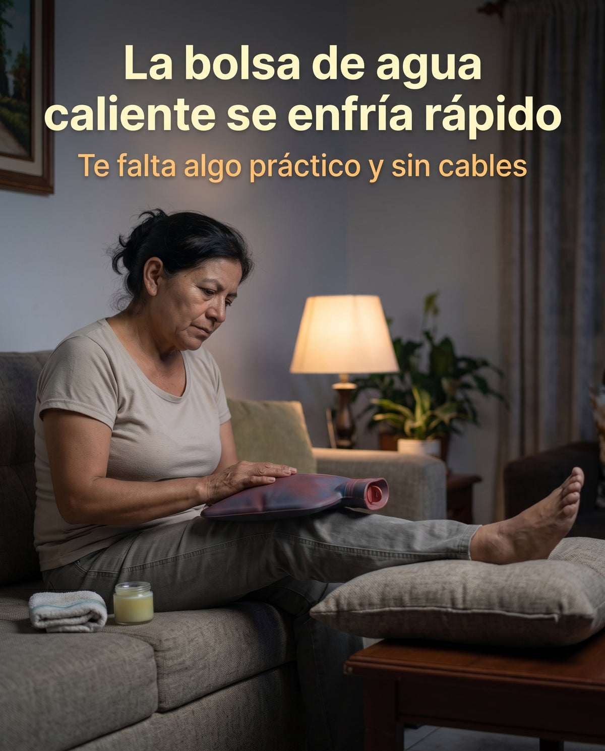 Masajeador de Rodilla Térmico Inalámbrico - Calor 50°C, Vibración y Recargable USB-C