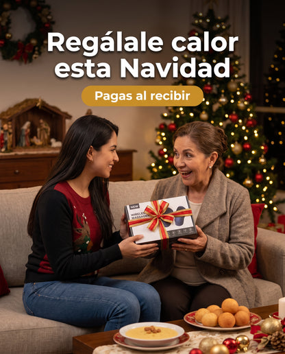 Masajeador de Rodilla Térmico Inalámbrico - Calor 50°C, Vibración y Recargable USB-C